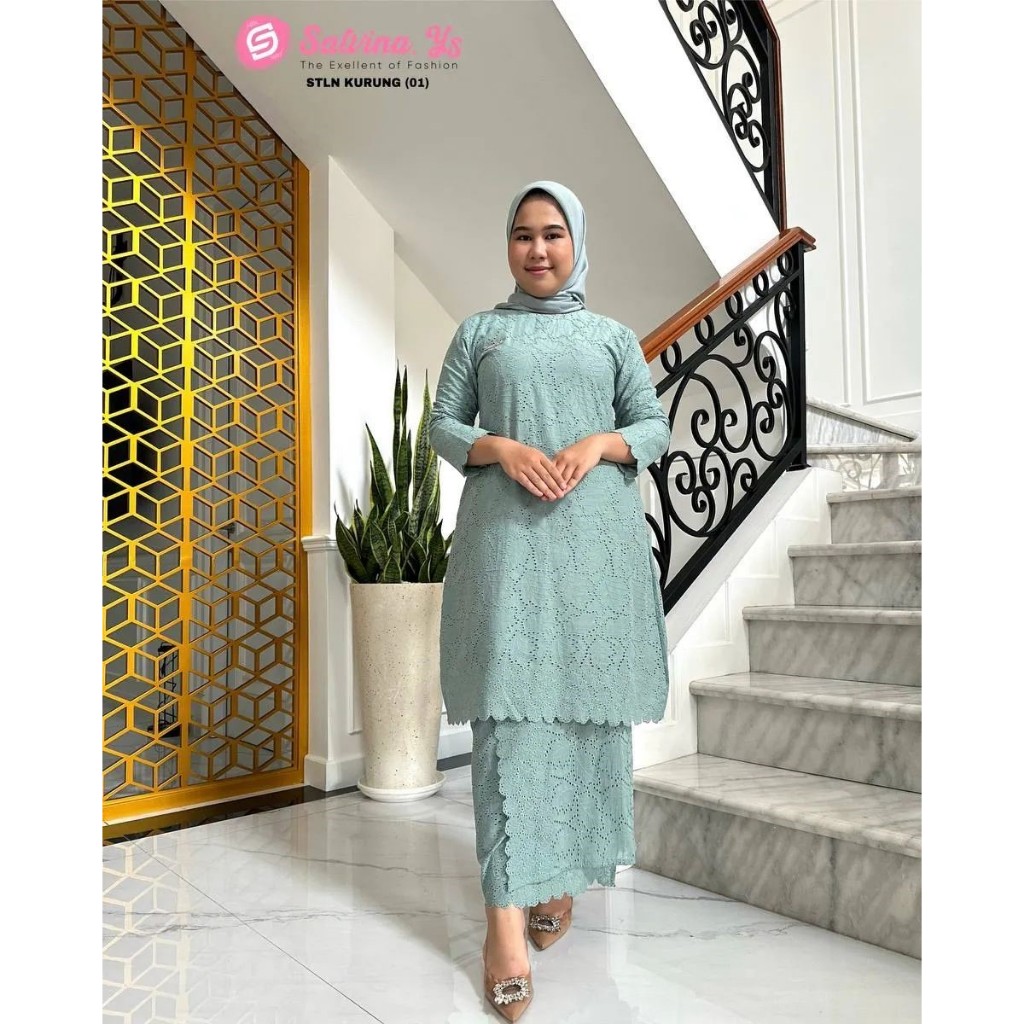stelan baju kurung melayu setelan rok ori salvina ys