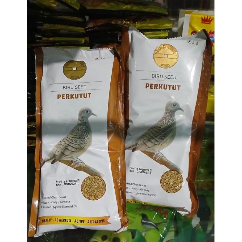 GOLD COIN COKLAT PAKAN BURUNG PERKUTUT BERKUALITAS GOLD COIN HIJAU GOLD COIN MERAH PAKAN BURUNG LACE