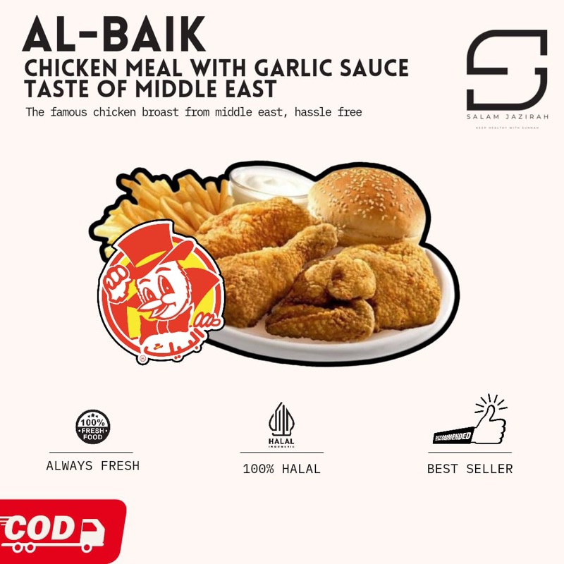Ayam albaik original Makkah  dan Madinah gojek dan si cepat best only