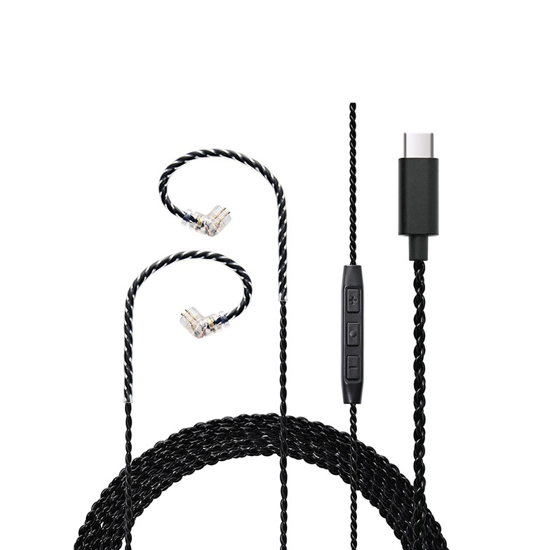 Murah JALLY T4S USB Type Kabel Upgrae USB Tipe fr KZ Earphne USB Type with Mirphne ikA