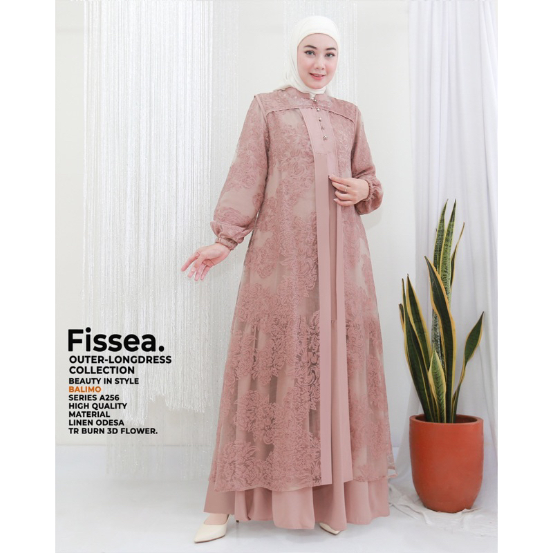 GAMIS DRESS BALIMO ORIGINAL PREMIUM || SERIES FISSEA OUTER  LONGDRESS TERBARU