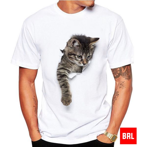 Kaos Unik gambar kucing
