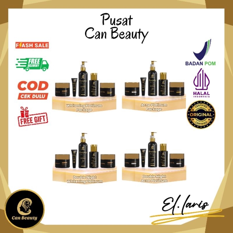 (FREE GIFT) Can Beauty PAKET , BPOM , HALAL (100% ori) Skincare CanBe El laris