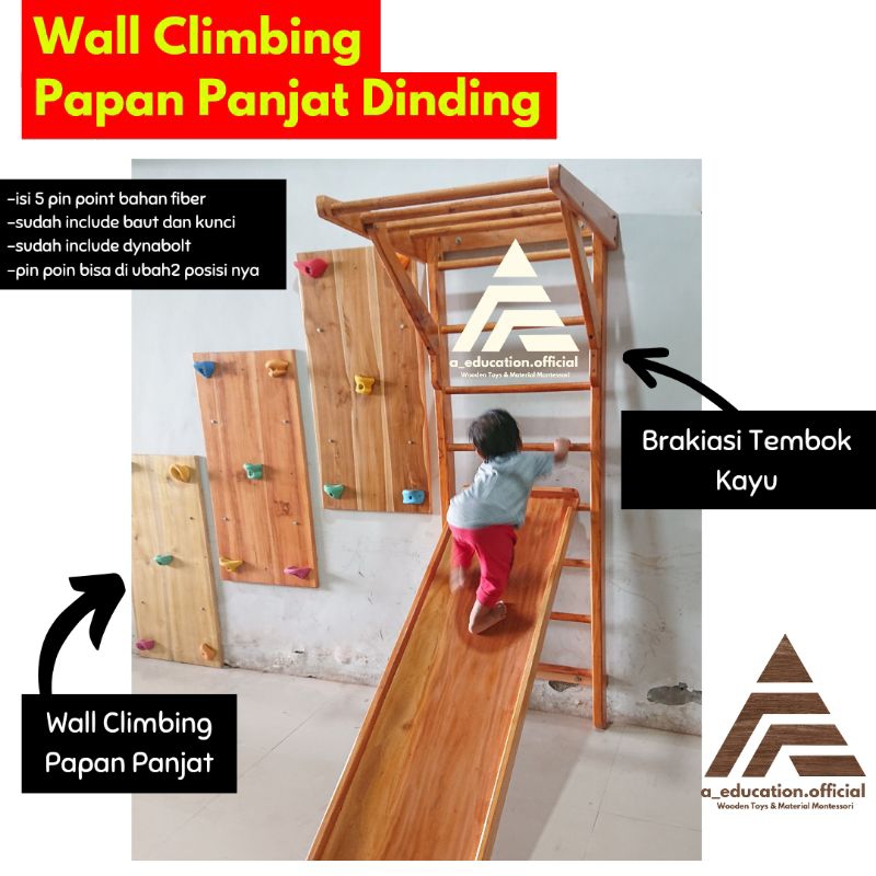 Wall Climbing Papan Panjat Dinding Playground anak