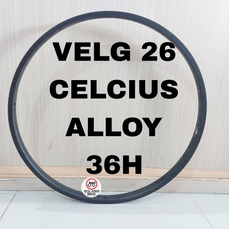 Velg Rims rim sepeda mtb 26 inch 36h Alloy Besi Chrome Hitam