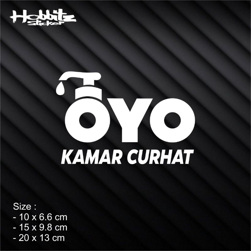 

CUTTING STICKER LOGO OYO KAMAR CURHAT STIKER MOBIL MOTOR REFLEKTIF HOLOGRAM NYALA