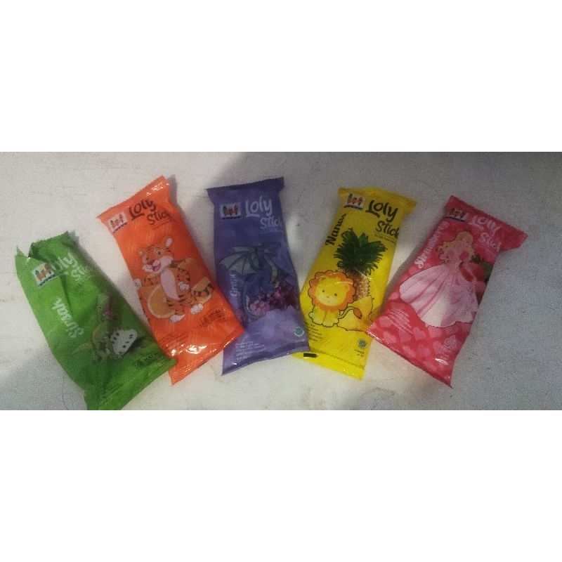 

es krim stik Loly 1 bungkus isi 25 picis aneka rasa enak halal bergizi