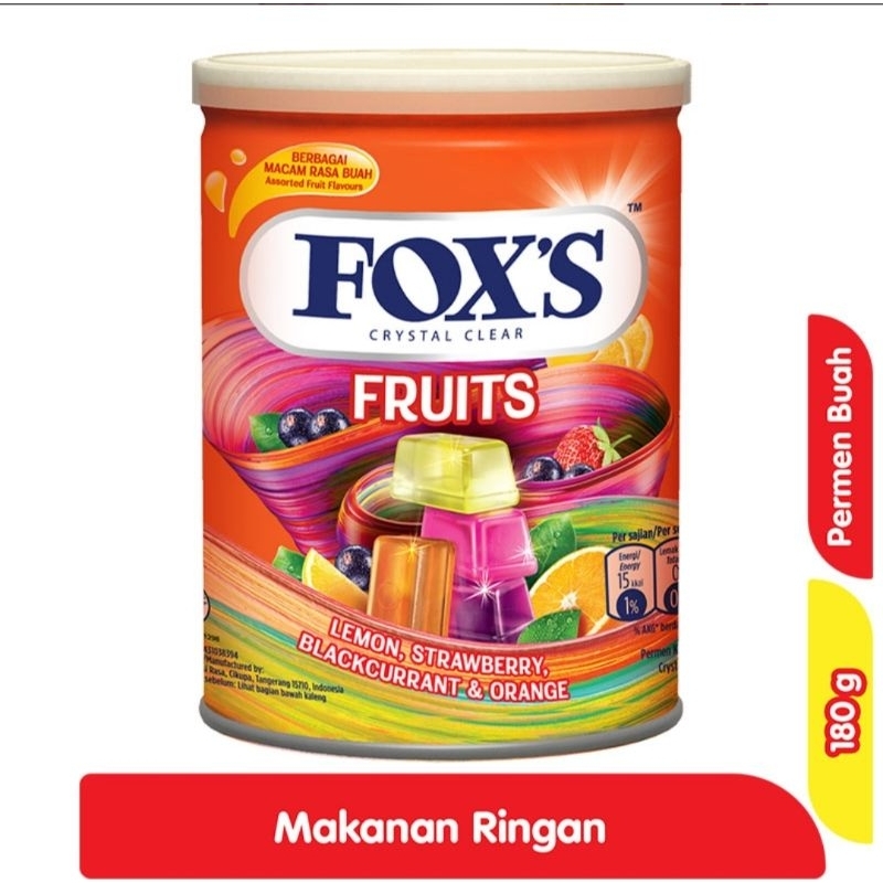 

Permen Fox's fruit kaleng 180g