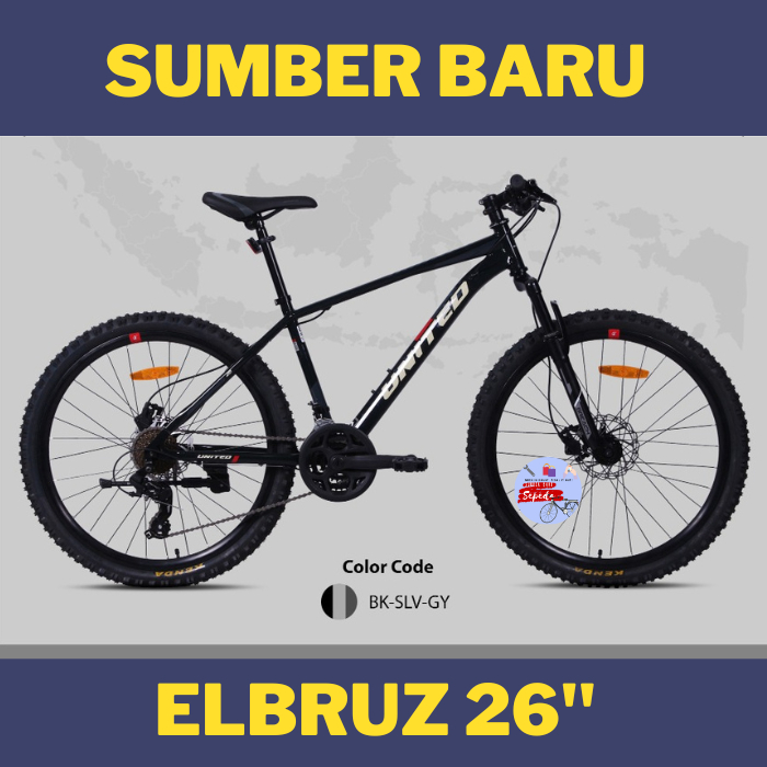 Sepeda Gunung Mtb United Elbruz 24 inch Rem Hidrolik