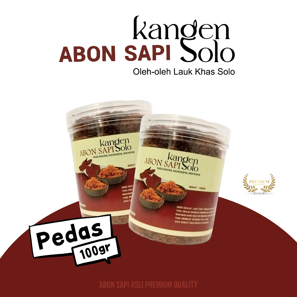 

Abon Sapi Pedas Premium Kangensolo 150 Gram Asli Enak Bergizi Oleh Oleh Khas Solo