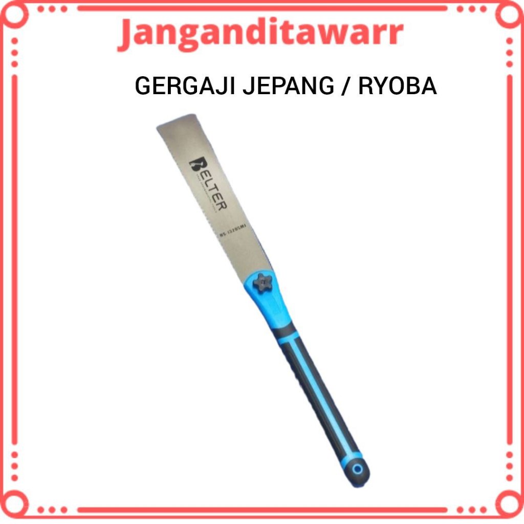 Gergaji Kayu 2 Sisi Mata Ryoba Double Edge Geraji Potong Manual Kayu PVC Multiplek Dahan Dll
