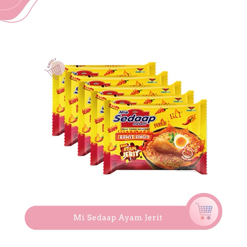 

Sedaap Mie Instan Ayam Jerit 77 Gr x5