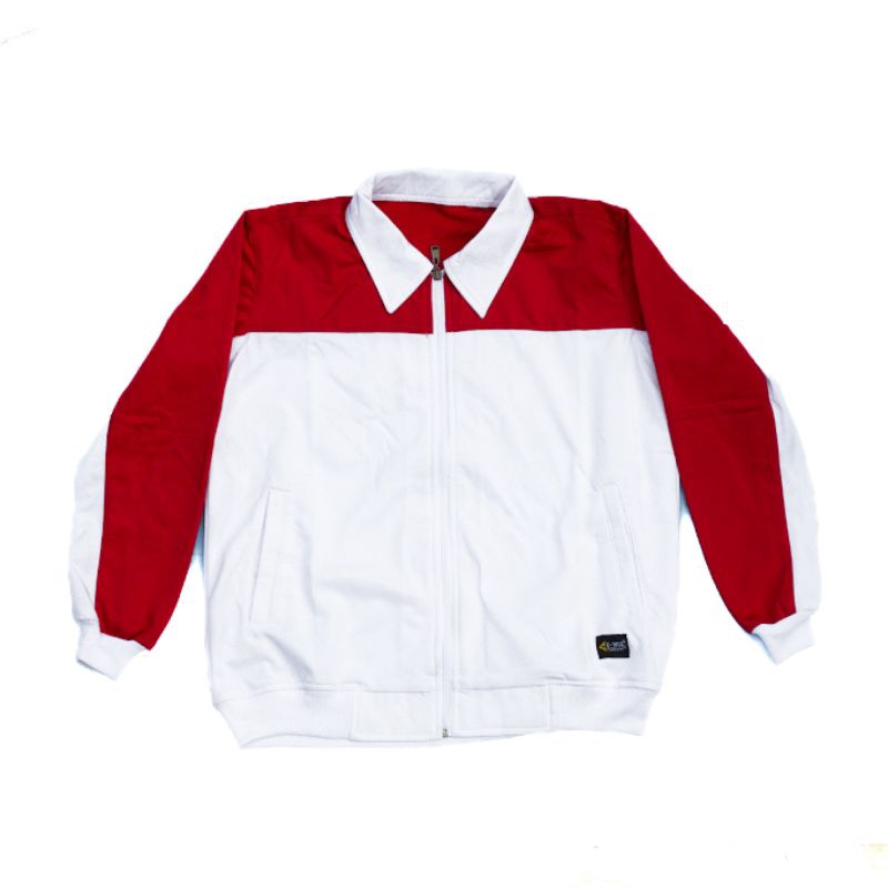 JAKET TRACKTOP JAKET VINTAGE MERAH PUTIH