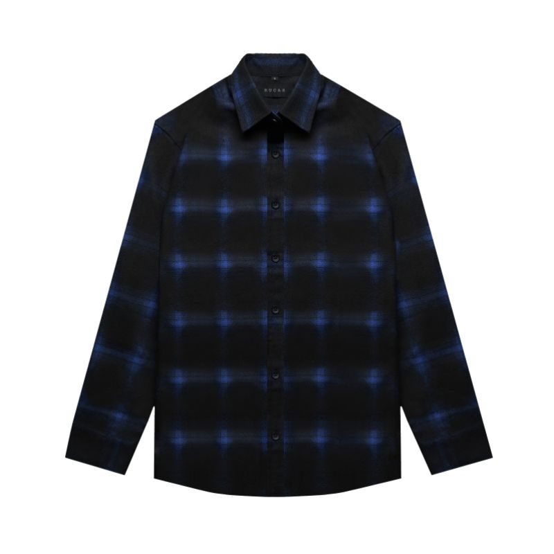 Kemeja Flannel Rucas Blue Sapphire Size S XL XXL Bnib Original