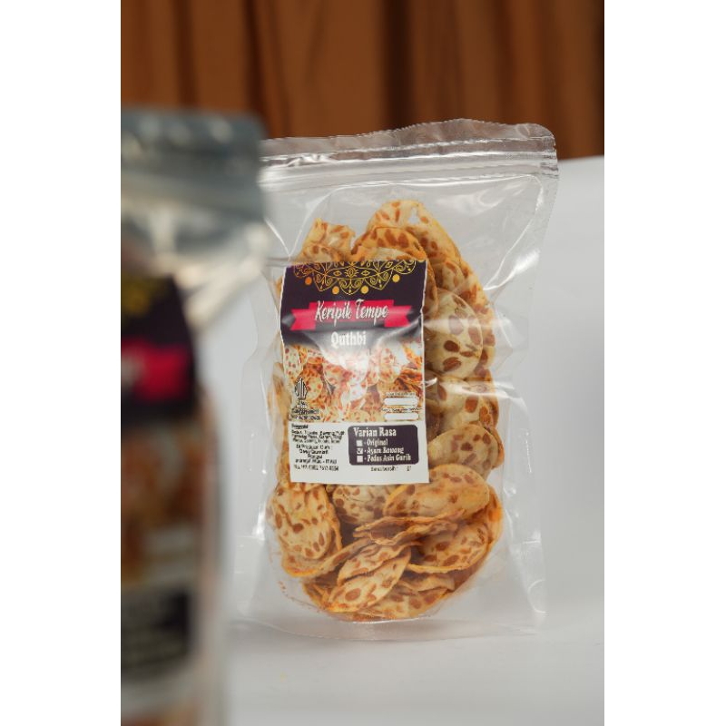 

Keripik Tempe Quthbi Rasa Ayam Bawang