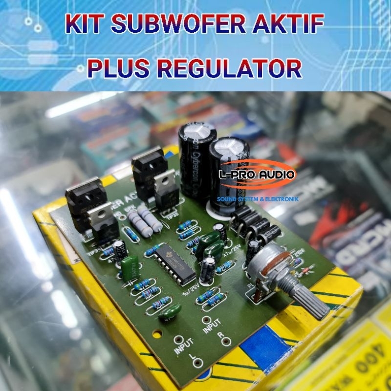 Kit driver power subwoofer aktif plus regulator