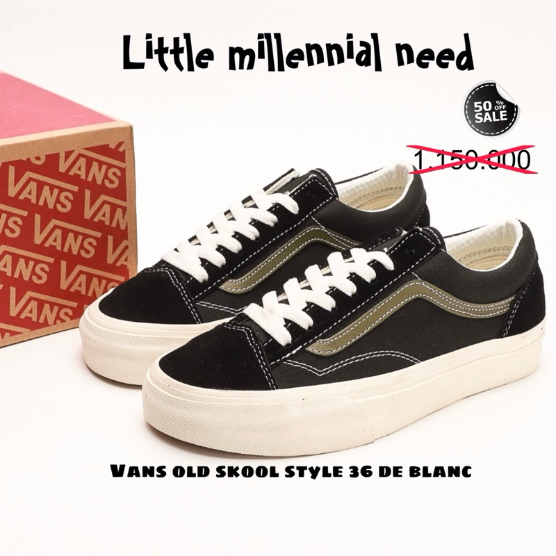 Vans Old skool Style 36 black & De Blanc BNIB Made In China Kode Waffle Dt Free Socks