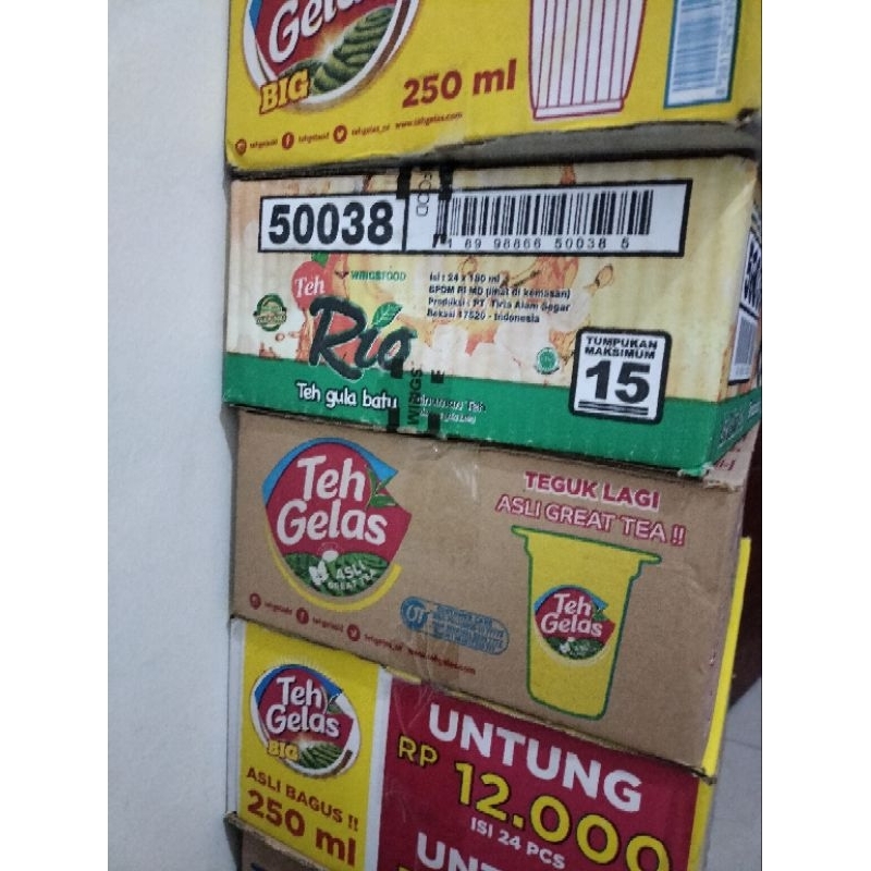 

Teh Gelas Original 175 ML (1 karton isi 24 pcs)