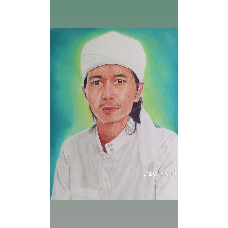 

Lukisan Wajah ukuran 12R ( 30x40cm ) | Real Lukisan Tangan Menggunakan Pensil Warna