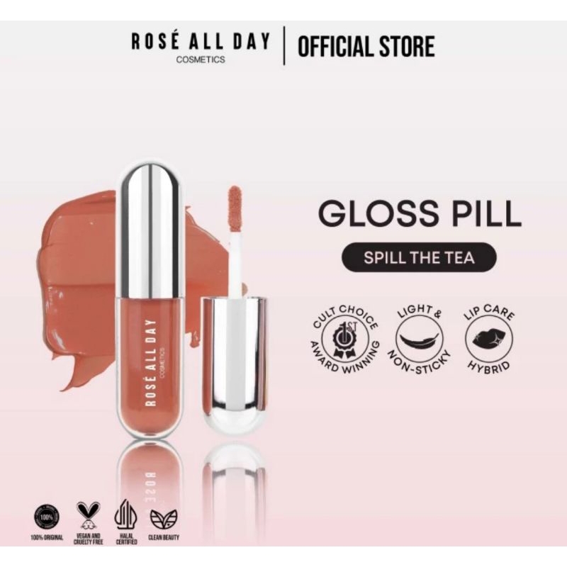 Rose All Day Lip Gloss Pill
