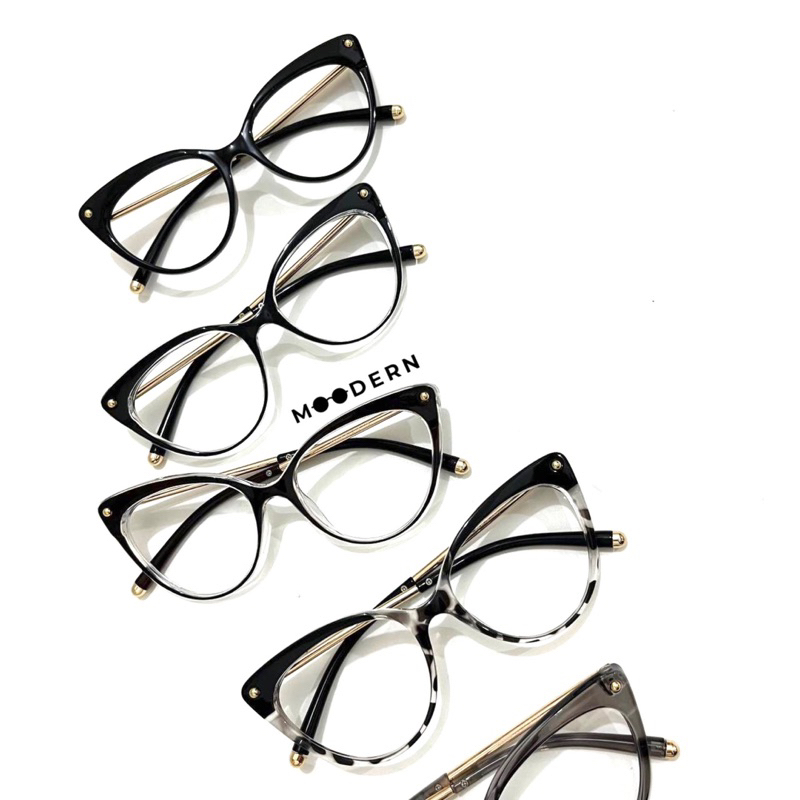 𝐌𝐨𝐨𝐝𝐞𝐫𝐧 - Frame Kacamata M93308 Cat Eye Perempuan