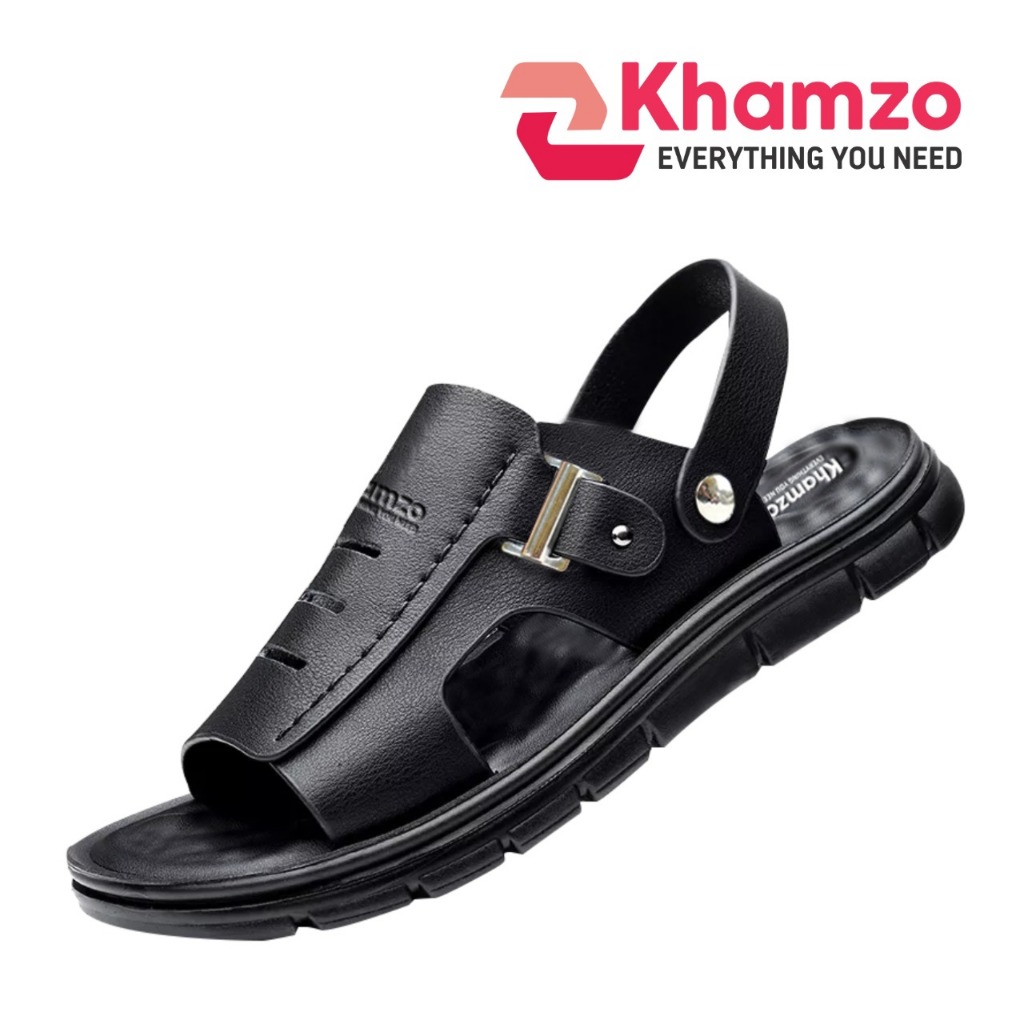 Sandal Slop Pria Asli Kulit Kasual Import Original K08 Premium