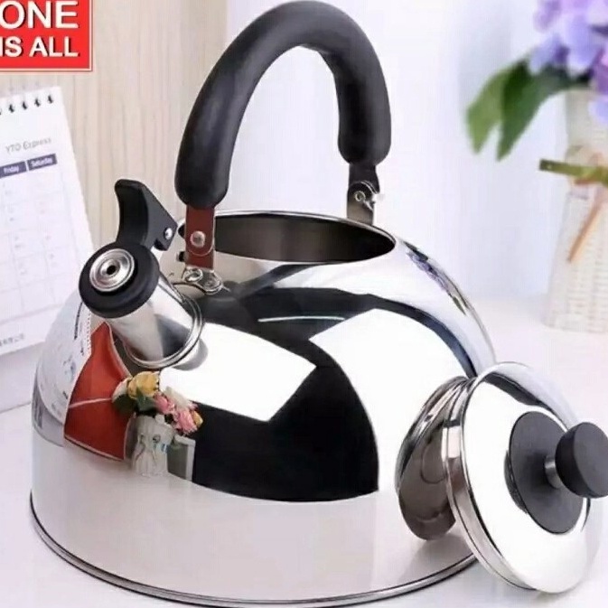 Bcs UTU Teko WhistlingTeko Siul Kettle Ceret 3 LITER Memasak Air Bahan Tebal Stanliss Steel