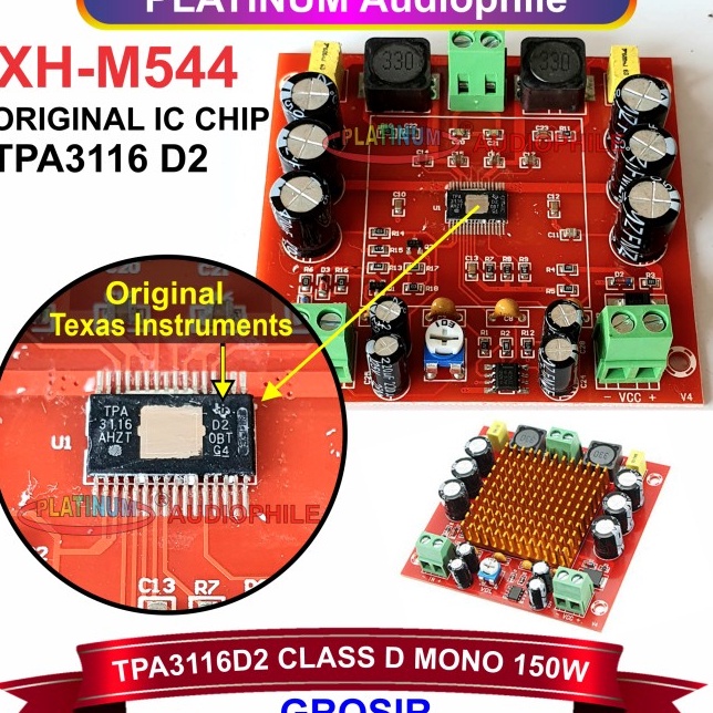 QaT TPA3116 Class D Amplifier 15W Mono TPA3116D2 Original Chip