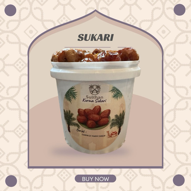 

READY kurma sukkari sukari sukkary ember berat -+700gr premium saudi ramadhan