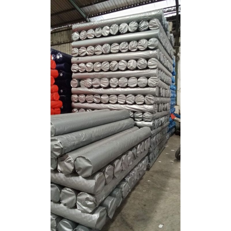 Terpal Plastik A12 Biru-Silver Roll-Gulungan Ukuran 2x100 dan 4x50 Meter