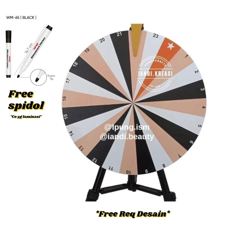 MAINAN EDUKASI RODA PUTAR/RODA UNDIAN / wheel of fortune/lucky spin/Roulette