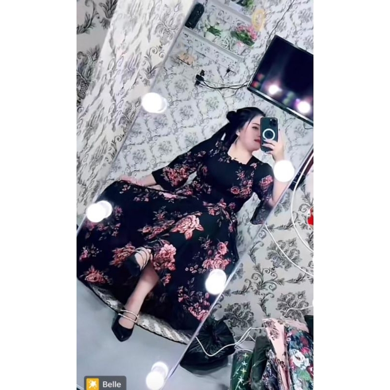 GAMIS BUNGA CASANDRA MAYUNG 4 METER