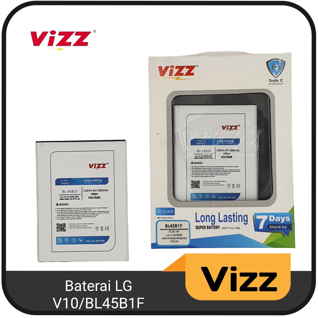 Baterai LG V10/BL45B1F Original Vizz