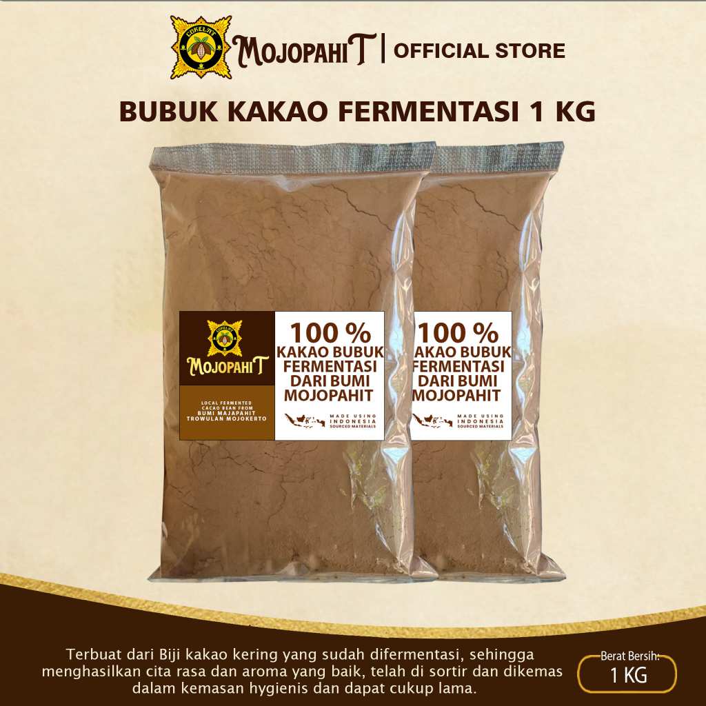 

Cokelat Mojopahit | Bubuk Kakao dari Biji Kakao Fermentasi 1 kg