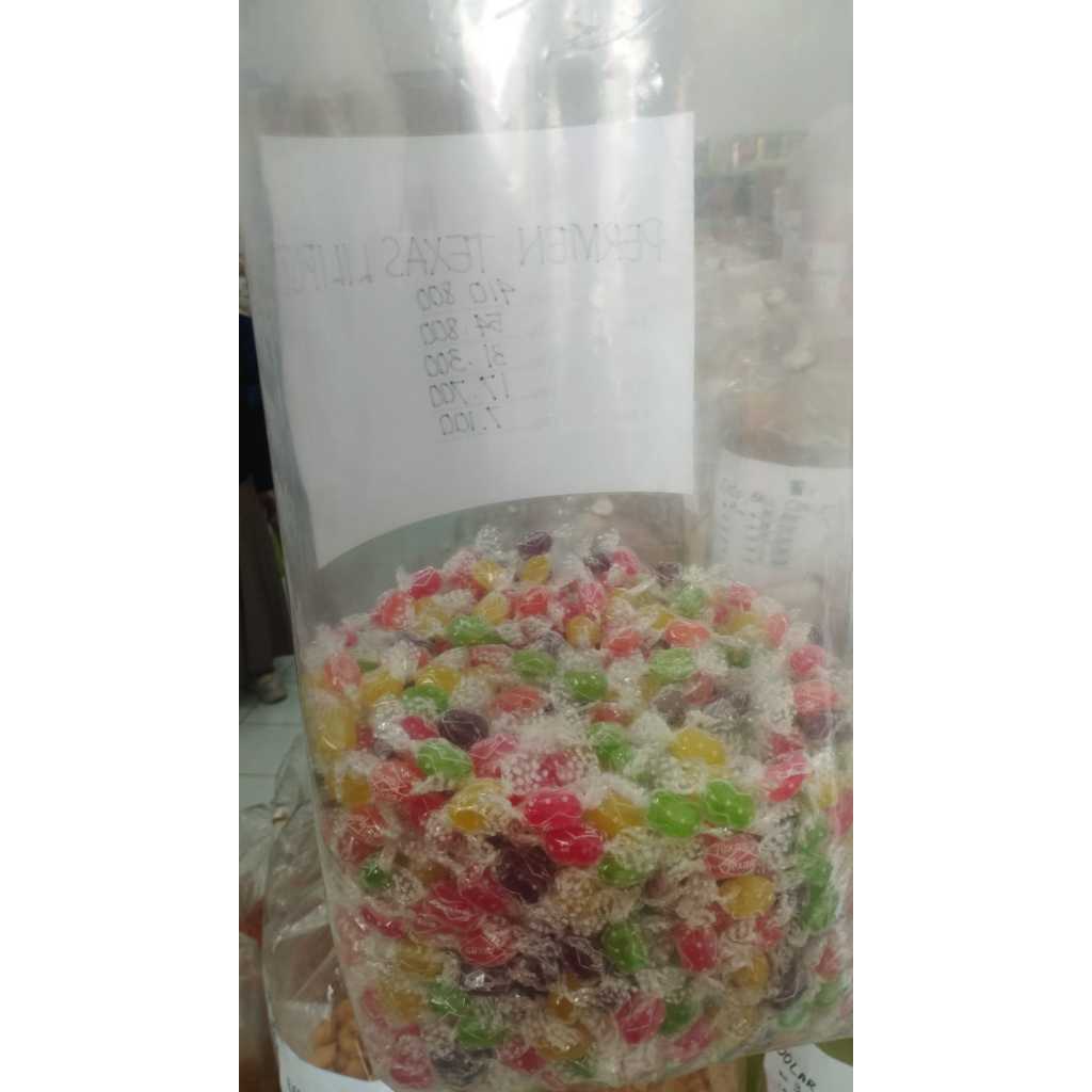 

Permen aneka rasa , texas , susu panda , texas mint , lolipop harga per 100 gram