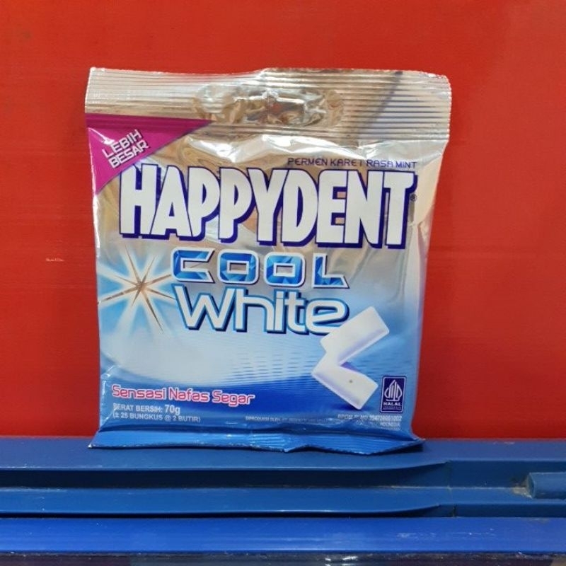 

Happydent Cool White (+- 25 bungkus @2butir) 70gr