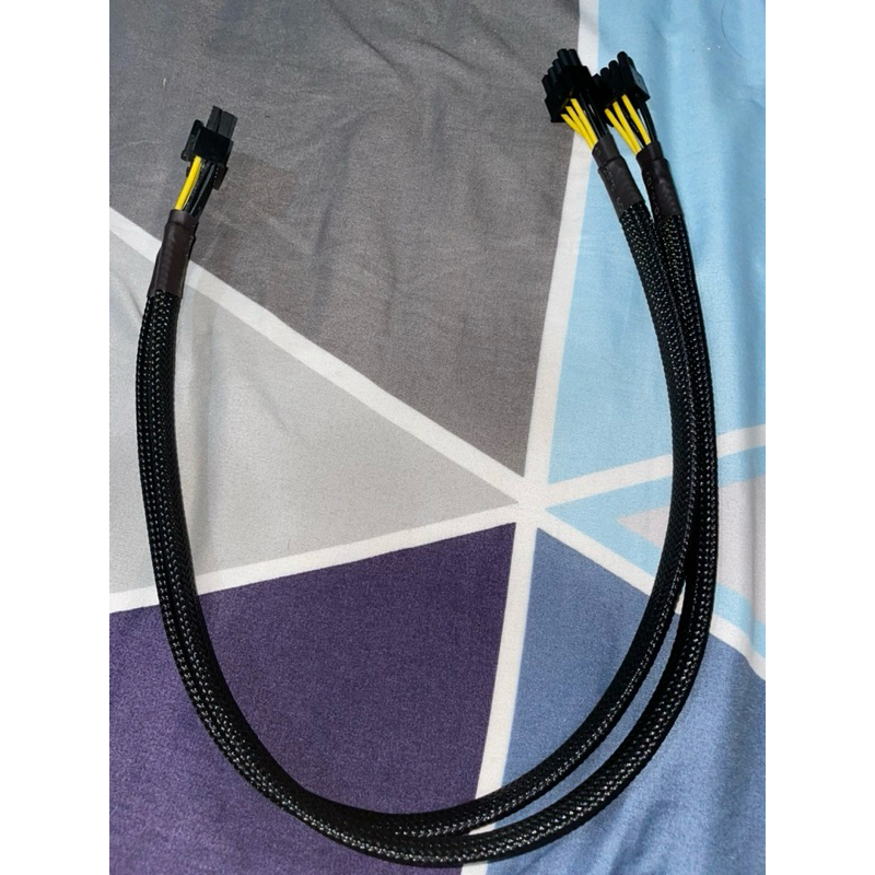 kabel modular pcie seasonic 12pin to 6+2pin 2 cabang kabel modular seasonic pcie 12pin to 8pin pcie