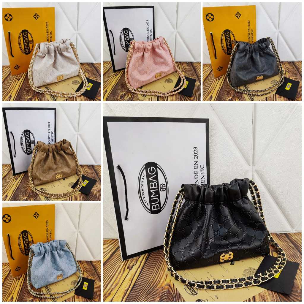 BUMBAG - PUFFY WONTON + PAPER BAG - Slingbag Mini Puffy - TAS LIPAT SELEMPANG BT*V MICRO MEDIUM DUMP