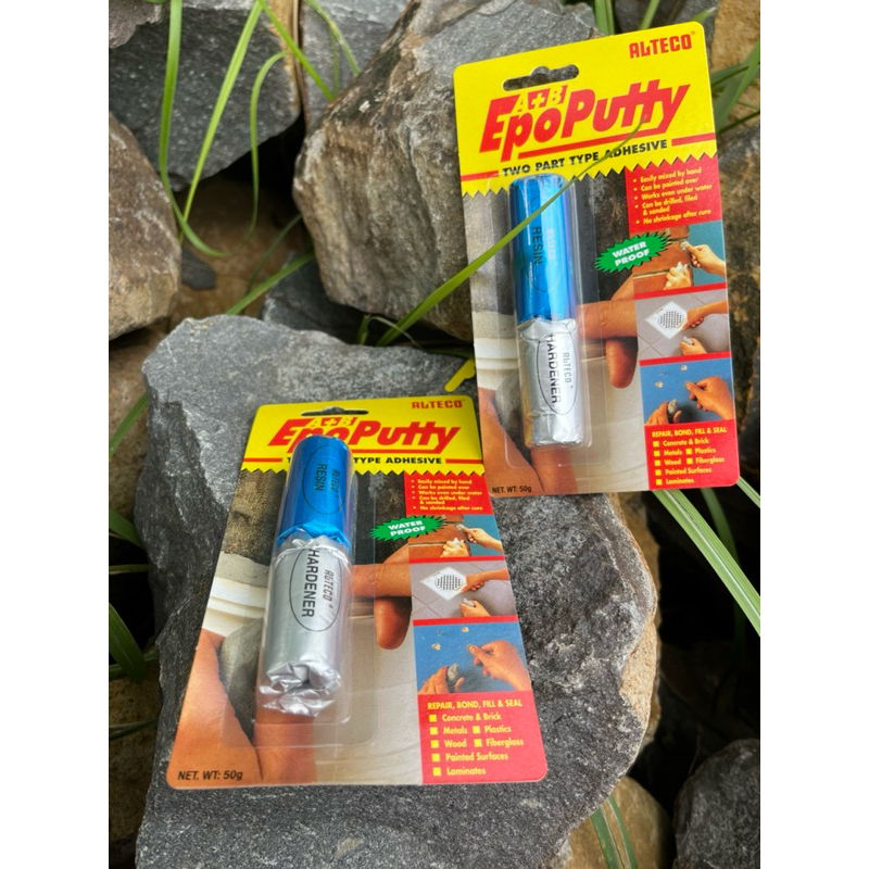 

LEM PORTING LEM ALTECO EPO PUTTY LEM AJAIB LEM KAPAL LEM WATER PROOF TAHAN PANAS MADE IN JAPAN
