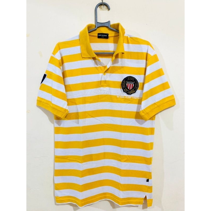 Kaos kerah nevada pria baju atasan anak laki preloved