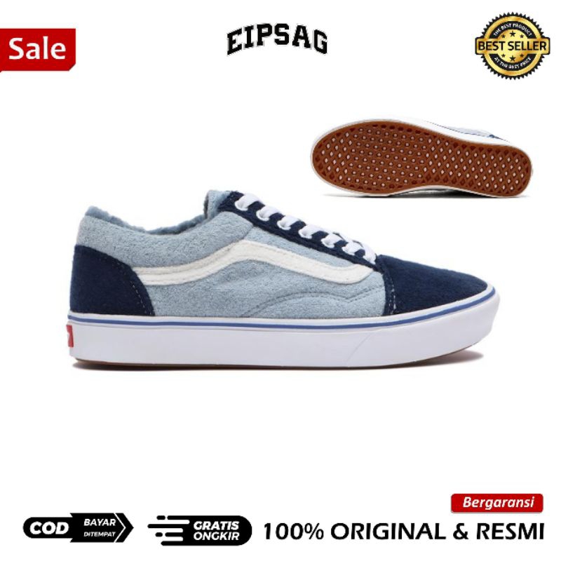 Old Skool Comfycush Terry Navy RESMI ORIGINAL