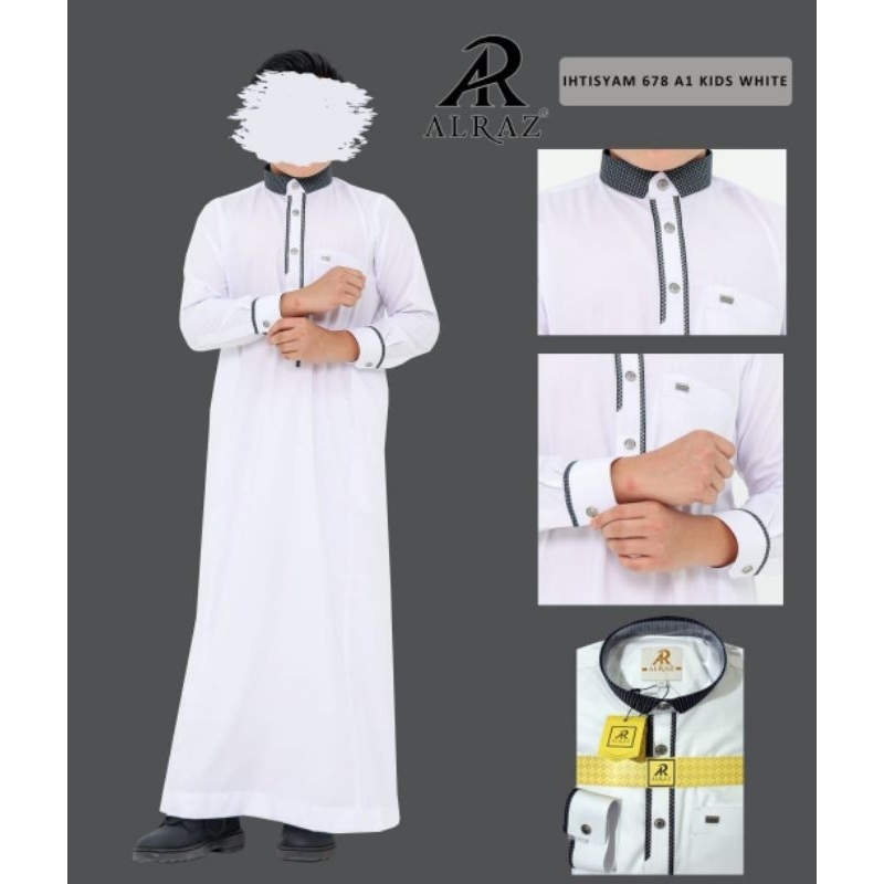 JUBAH REMAJA ALRAZ / JUBAH ALRAZ MODEL IHTISYAM, katun premium