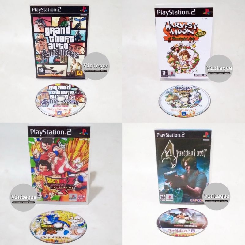 CD PS2 CD DVD PS 2 Original Kaset Playstation 2 Original Pabrik Copab NOS ada Casing Cover