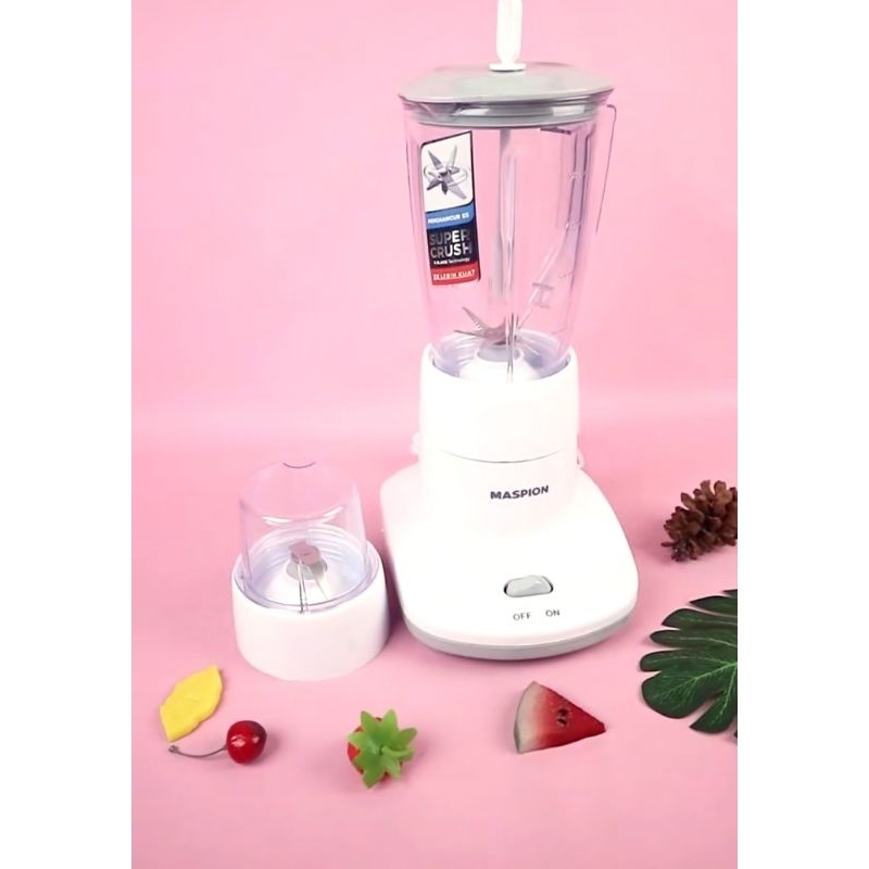 MASPION MT 1262 GL Blender Listrik Tabung Kaca 2in1