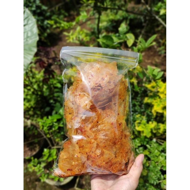 

Camilan pedas Keripik Kaca (Kripca) Enak Original, Cabe Merah, Cabe Hijau, Mix