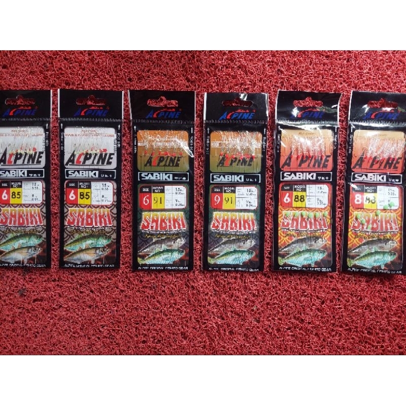 kail sabiki alpine type 88 ,type 91 dan type 85