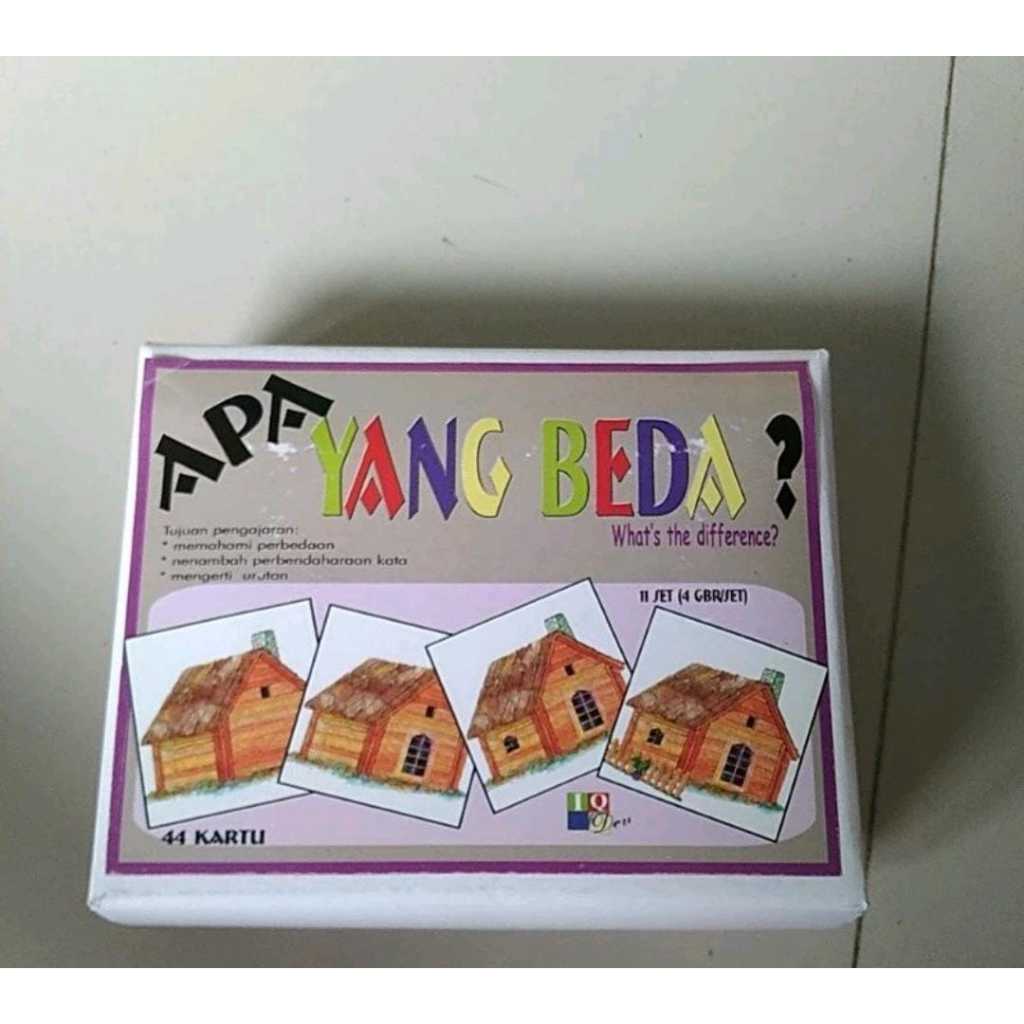 KARTU PERBEDAAN IQ DEV / EDUKASI ANAK / ALAT TERAPI WICARA