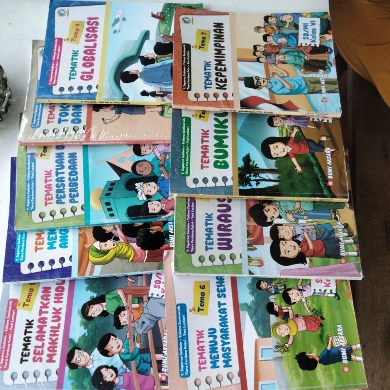 Buku cetak tematik 1-6 kelas VI/6 SD/MI Bumi Aksara