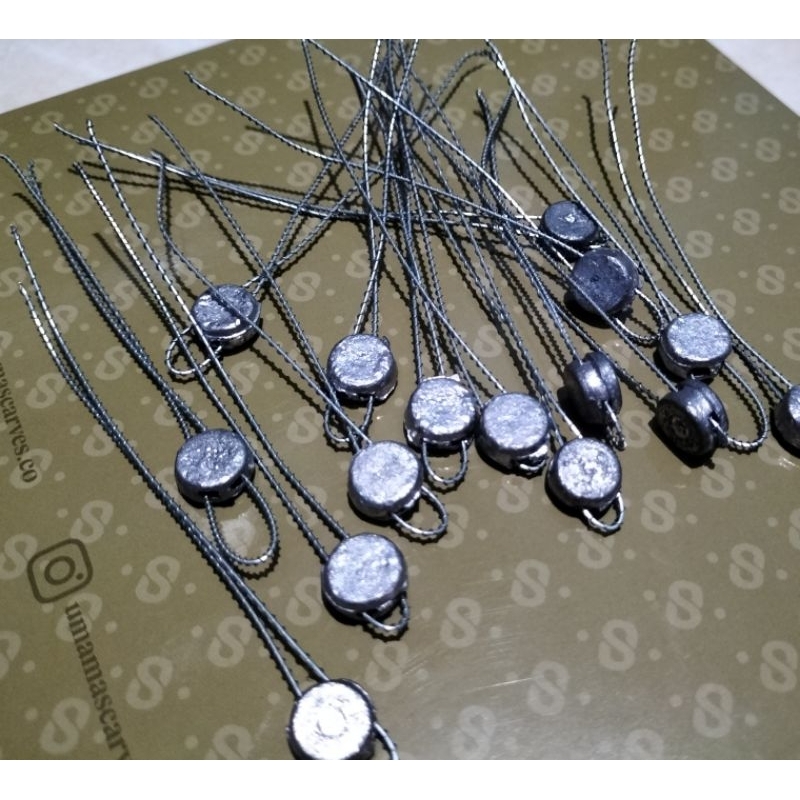 segel timah + kawat dan segel putaran pln meteran air dan meteran listrik pln