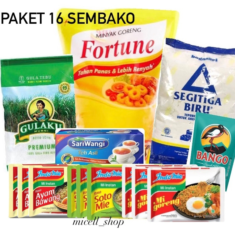 

SEMBAKO MURAH HARGA ISTIMEWA SUPER HEMAT PAKET 16